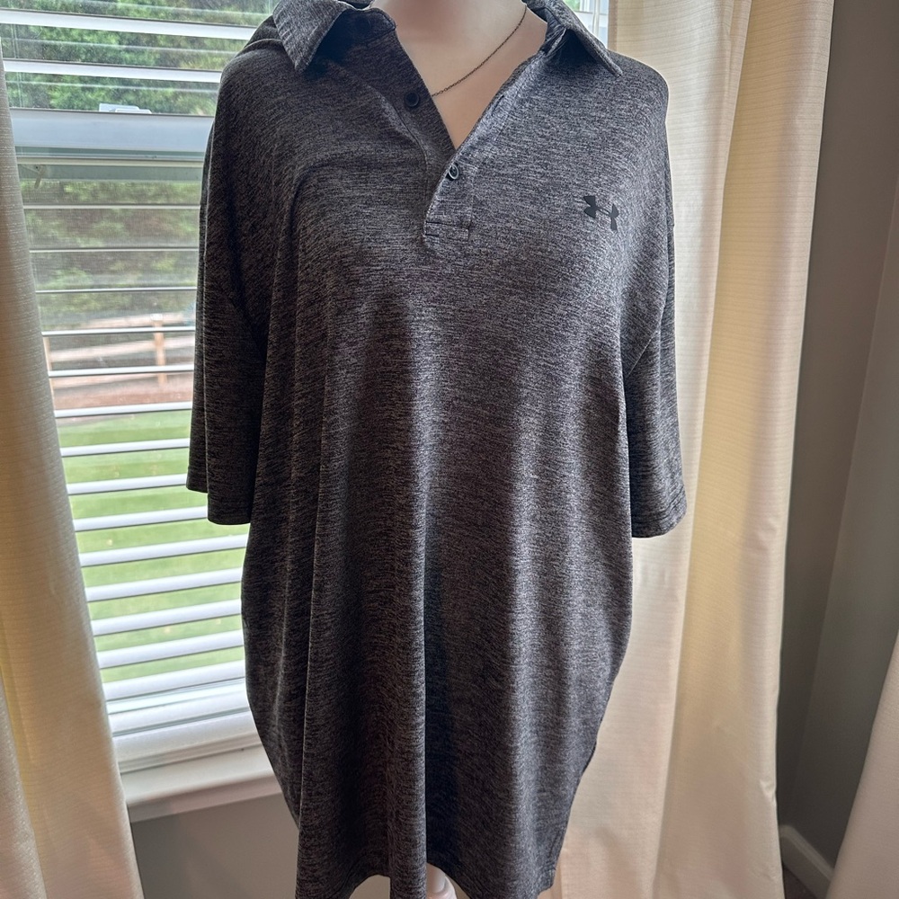 Under Armour Gray Polo Shirt
